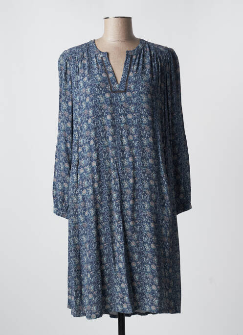 Robe mi-longue bleu INDI & COLD pour femme