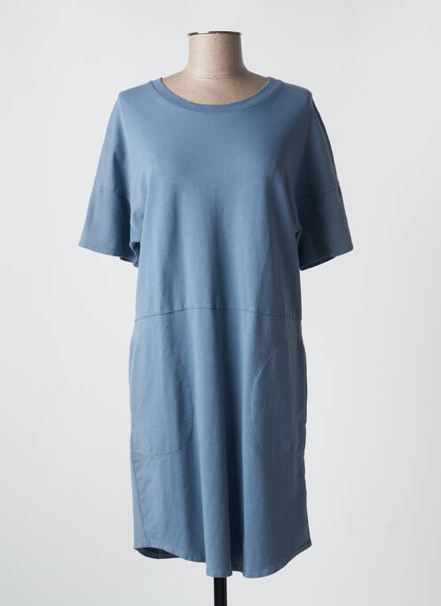 Robe mi-longue bleu INDI & COLD pour femme