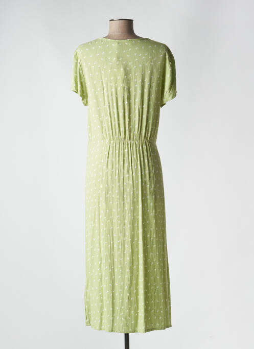 Robe mi-longue vert INDI & COLD pour femme