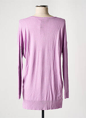 Pull col v manches longues violet KAFFE femme