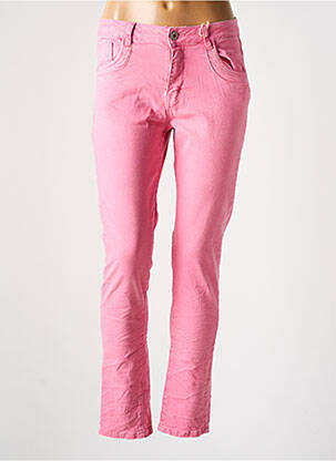 Pantalon slim poches rose KAROSTAR femme