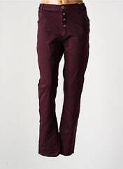 Jeans coupe slim violet KAROSTAR pour femme seconde vue