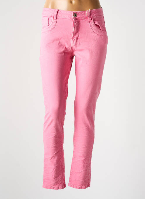 Pantalon slim rose KAROSTAR pour femme