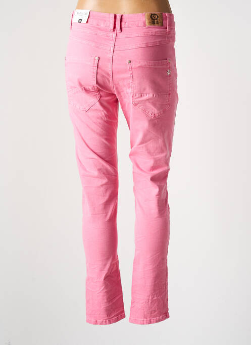Pantalon slim rose KAROSTAR pour femme