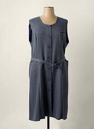 Robe mi-longue sans manche sans manche bleu GEVANA femme