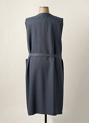 Robe mi-longue sans manche sans manche bleu GEVANA femme
