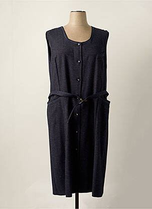 Robe mi-longue sans manche sans manche bleu fonce GEVANA femme