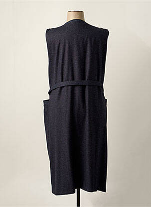 Robe mi-longue sans manche sans manche bleu fonce GEVANA femme