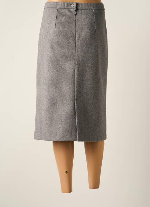 Jupe mi-longue gris GEVANA pour femme