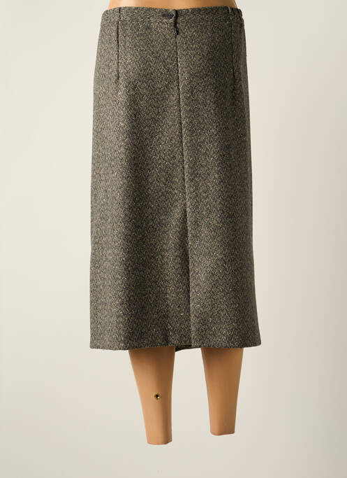 Jupe mi-longue gris GEVANA pour femme