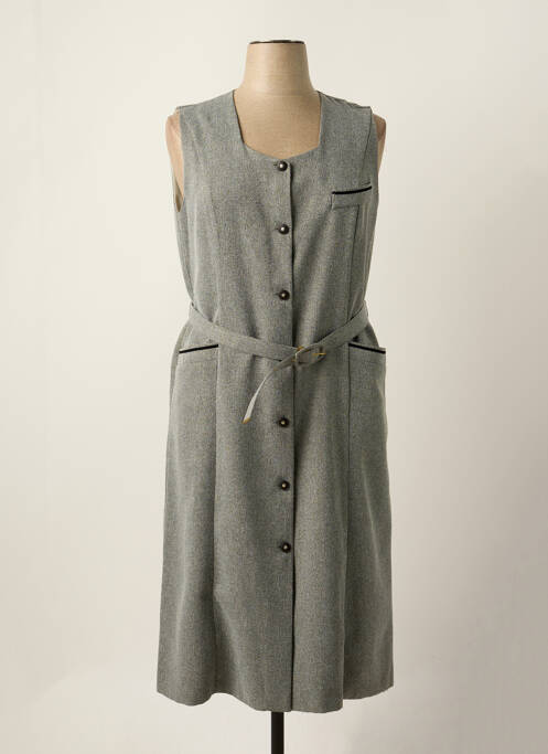 Robe mi-longue gris GEVANA pour femme