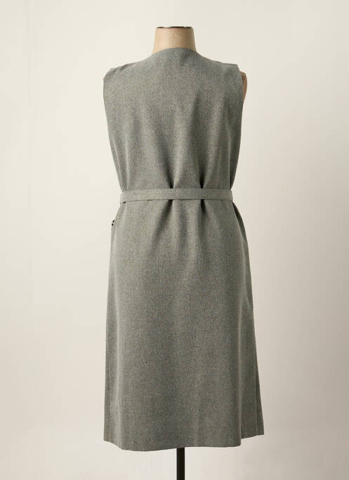 Robe mi-longue gris GEVANA pour femme