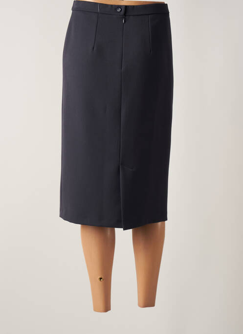 Jupe mi-longue bleu GEVANA femme