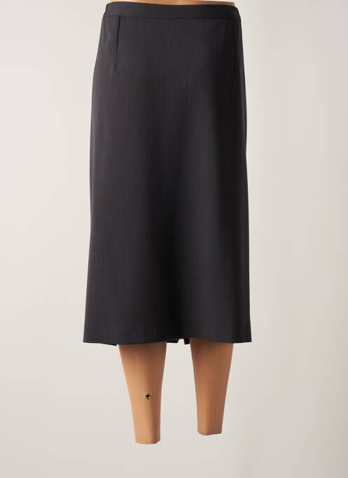 Jupe mi-longue gris GEVANA femme