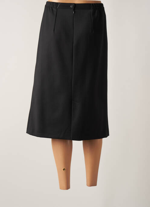 Jupe mi-longue noir GEVANA pour femme