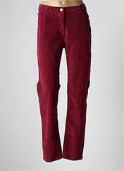 Pantalon droit rouge AGATHE & LOUISE pour femme seconde vue