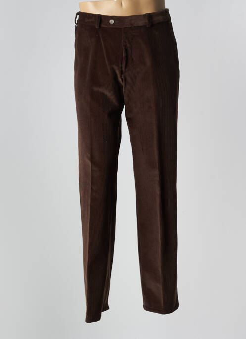 Pantalon droit marron MODEXAL pour homme