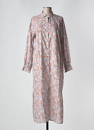 Robe longue manches longues manches longues rose PETITE LUCETTE femme