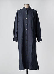 Robe longue manches longues manches longues bleu PETITE LUCETTE femme
