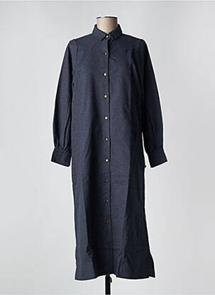 Robe longue manches longues manches longues bleu PETITE LUCETTE femme