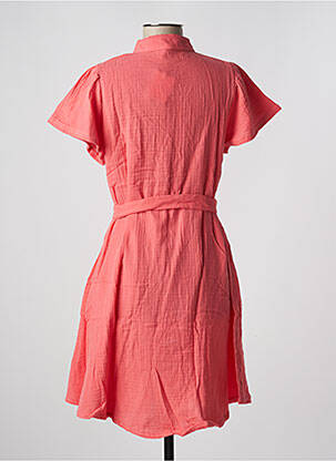 Robe courte manches courtes manches courtes rose PETITE LUCETTE femme