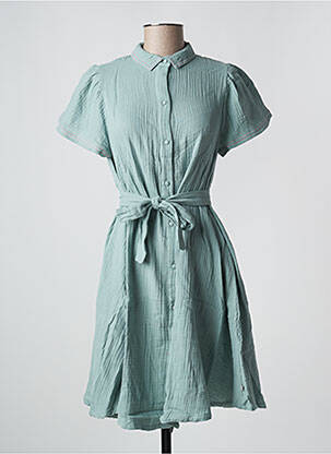 Robe courte manches courtes manches courtes bleu PETITE LUCETTE femme