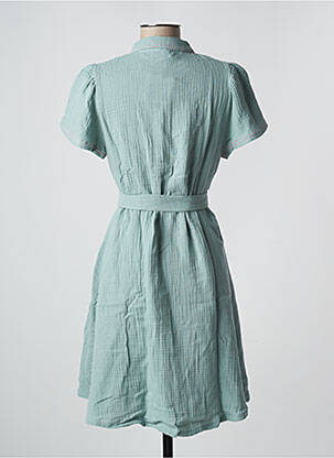 Robe courte manches courtes manches courtes bleu PETITE LUCETTE femme