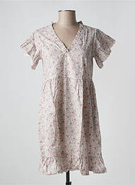 Robe courte coupe évasée manches courtes violet PETITE LUCETTE femme