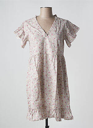 Robe courte manches courtes manches courtes violet PETITE LUCETTE femme