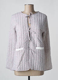 Veste casual col rond rouge PETITE LUCETTE femme