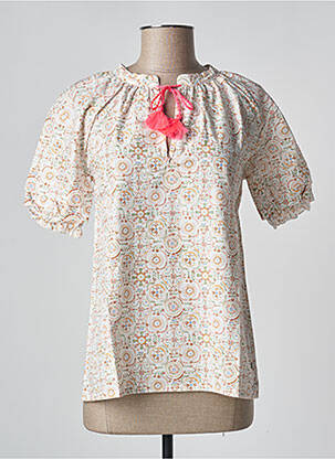 Top manches courtes manches courtes blanc PETITE LUCETTE femme