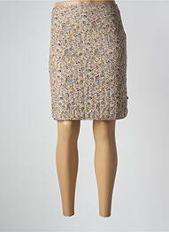 Jupe courte fermeture zippée au dos jaune PETITE LUCETTE femme