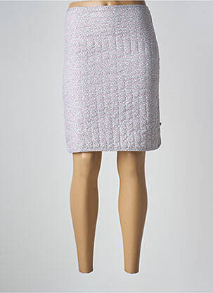 Jupe courte fermeture zippée au dos blanc PETITE LUCETTE femme