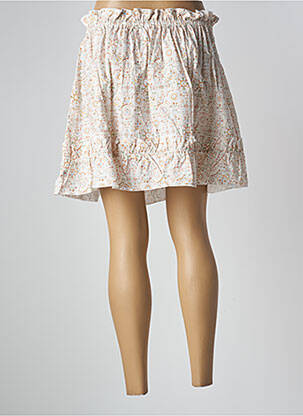 Jupe courte coupe évasée blanc PETITE LUCETTE femme