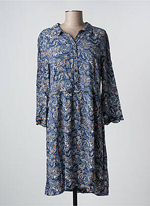 Robe mi-longue bleu MISS BY CAPTAIN TORTUE pour femme
