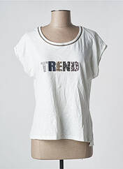 T-shirt blanc TREND BY CAPTAIN TORTUE pour femme seconde vue