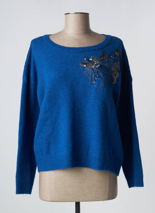 Pull bleu LITTLE MISS BY CAPTAIN TORTUE pour femme