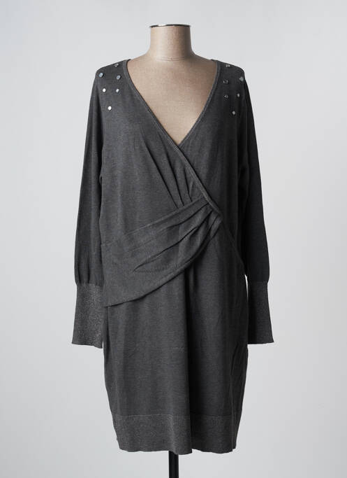 Robe pull gris TREND BY CAPTAIN TORTUE pour femme