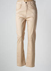 Jeans coupe slim beige TREND BY CAPTAIN TORTUE pour femme seconde vue