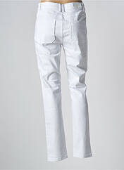 Jeans coupe slim blanc MISS BY CAPTAIN TORTUE pour femme seconde vue