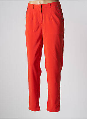 Pantalon chino orange TREND BY CAPTAIN TORTUE pour femme
