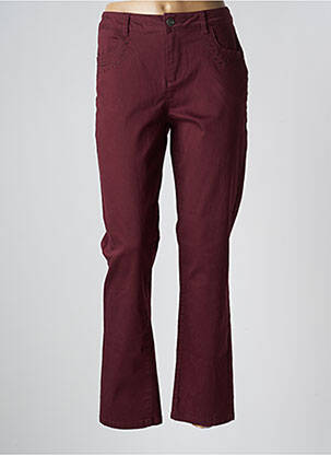 Pantalon slim rouge TREND BY CAPTAIN TORTUE pour femme