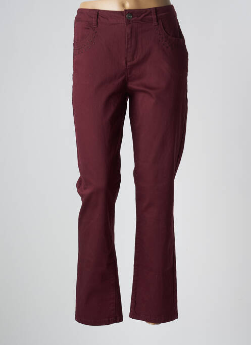 Pantalon slim rouge TREND BY CAPTAIN TORTUE pour femme