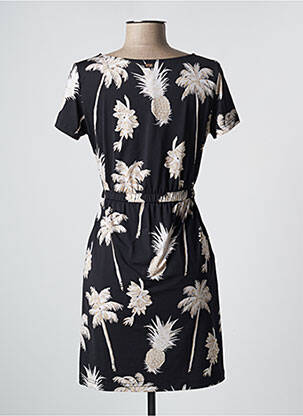 Robe courte manches courtes manches courtes noir BANANA MOON femme