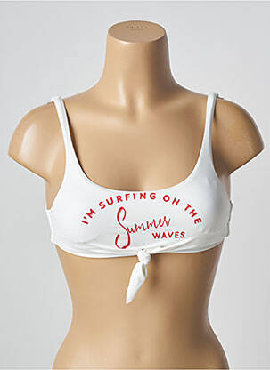 Haut de maillot de bain stretch bralettes blanc BANANA MOON femme