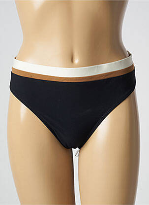 Bas de maillot de bain effet matière satinée culotte noir BANANA MOON femme