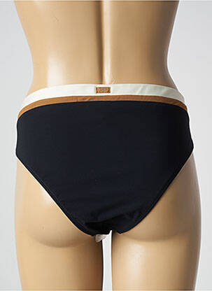 Bas de maillot de bain effet matière satinée culotte noir BANANA MOON femme