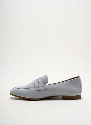 Mocassins nubuck talon plat jusqu'à 3cm bleu GABOR femme