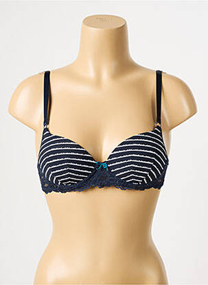 Soutien-gorge effet matière satinée haut soutien-gorge emboitant bleu PASSIONATA femme