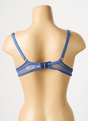 Soutien-gorge effet matière satinée haut soutien-gorge push-up bleu PASSIONATA femme